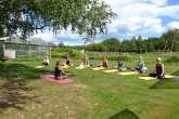 Yoga in de tuin